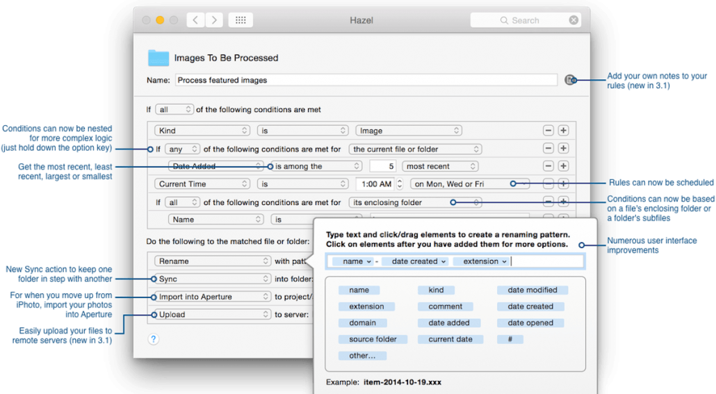 Hazel New Features